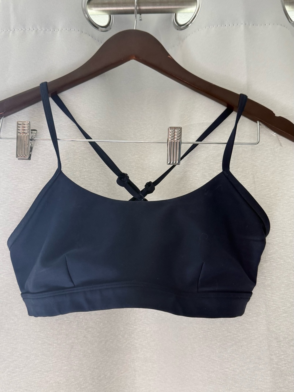 Alo cross back bra XS navy